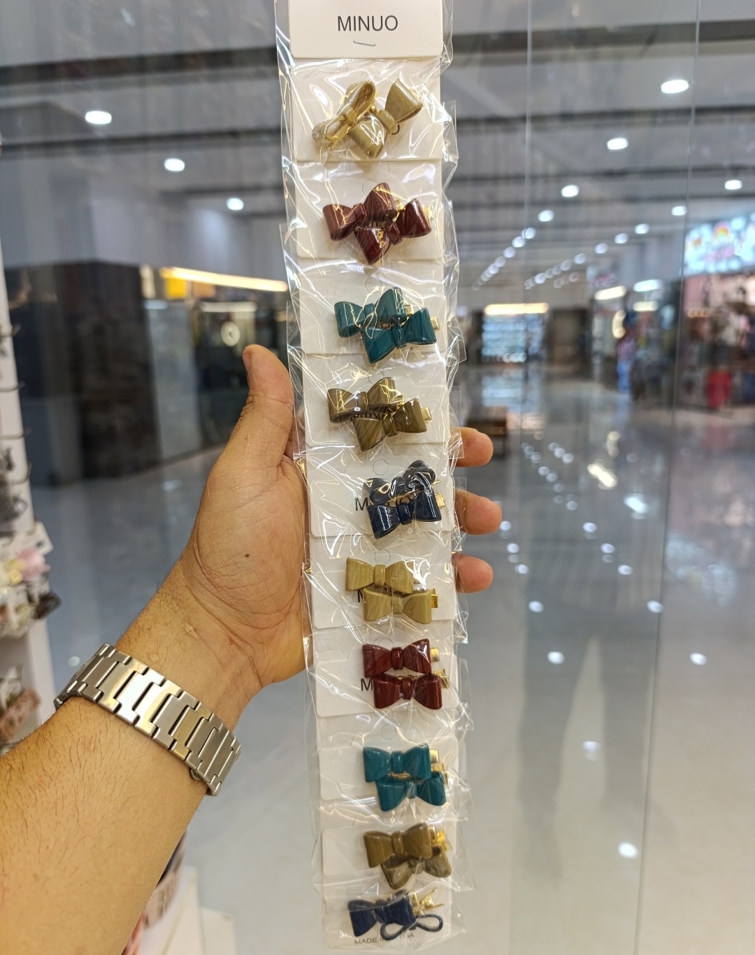 گیره مو پاپیونی پک ۱۰عددی
