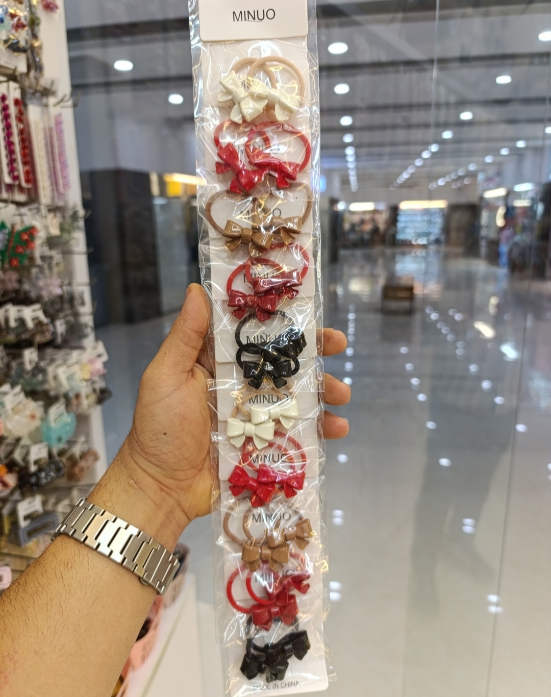 کش مو پاپیونی جفتی  پک۱۰تای