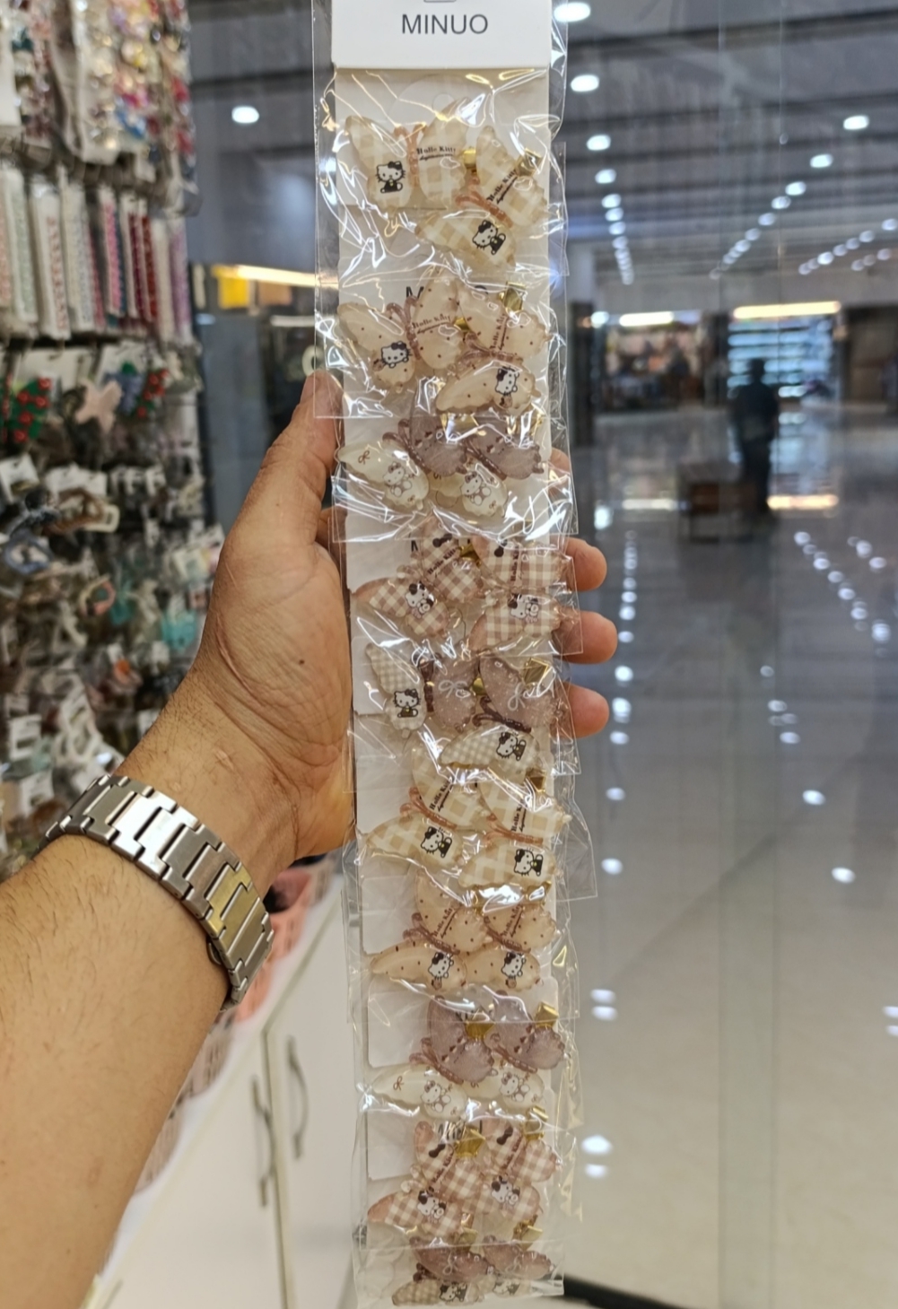 گیره مو پروانه جفتی کارت 10عددی